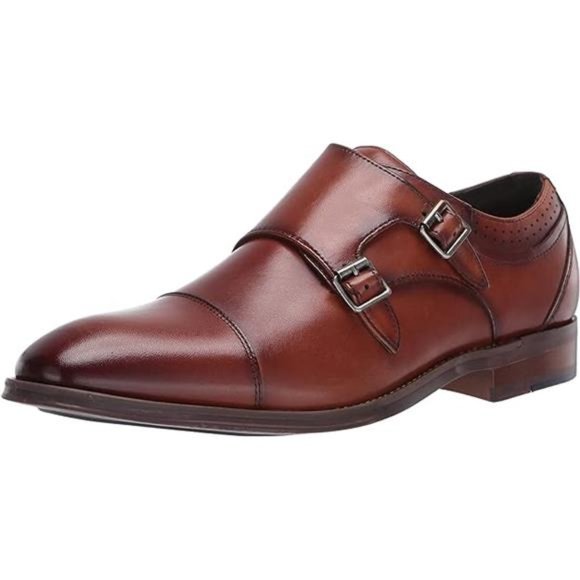 STACY ADAMS Men's Bayne Cap-Toe Double Monk Strap Loafer - Picture 8 of 8